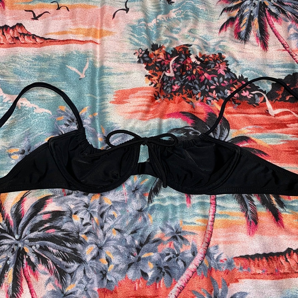 Xhilaration Black Bikini Top Size S